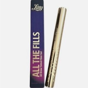 Lilly Lashes All The Fills 3D Brow Tinted Fiber Gel | NIB | Dark Brown